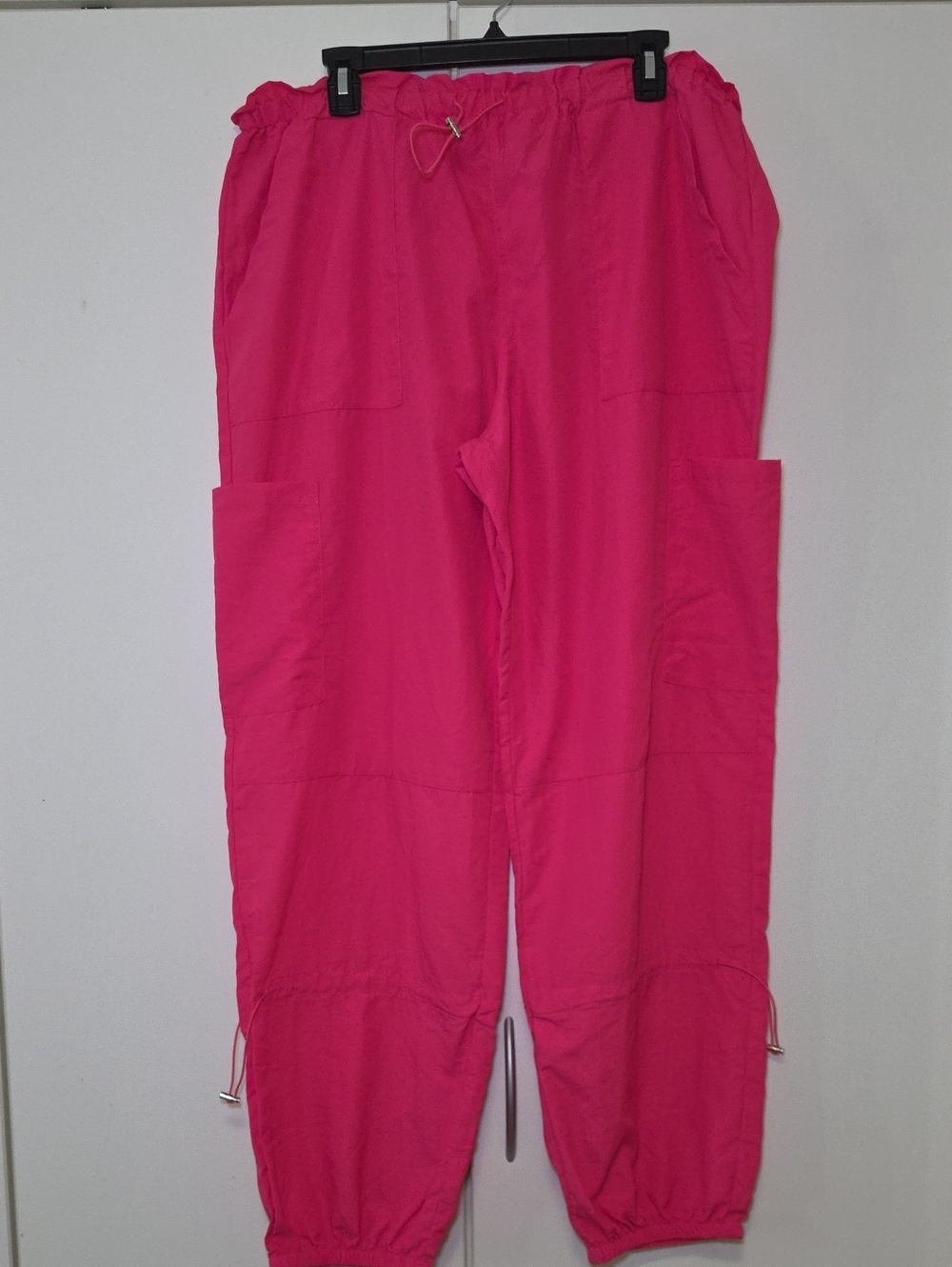 Bright Pink Women’s Cargo Jogger Pants